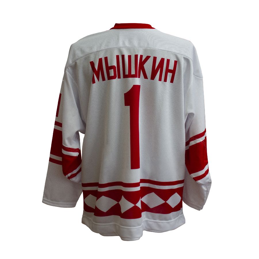 картинка Свитер хоккейный классический СССР Мышкин (белый) от магазина LutchShop.ru