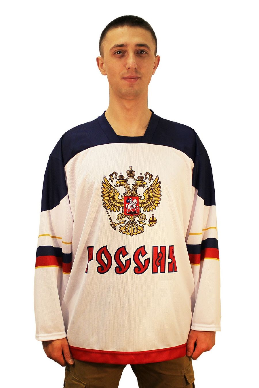 картинка Хоккейный сувенирный свитер Россия сублимация  от магазина LutchShop.ru