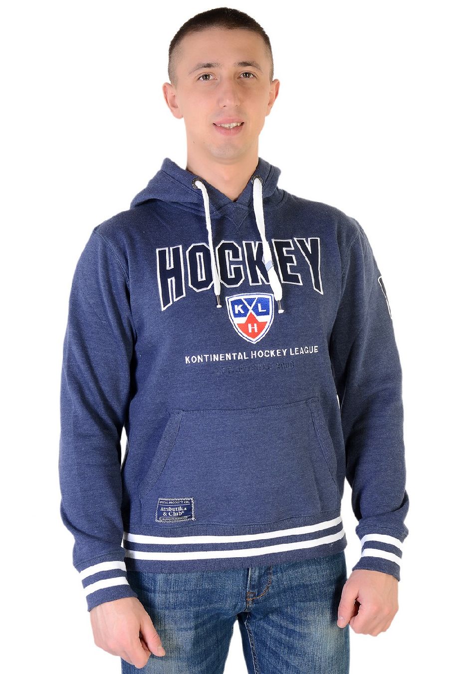 картинка Толстовка КХЛ HOCKEY темносиний  Kontinental Hockey League Established 2008 от магазина LutchShop.ru