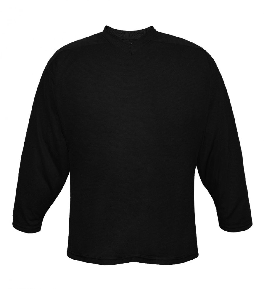 картинка Хоккейный свитер тренировочный взрослый вратарский (черный) капа от магазина LutchShop.ru