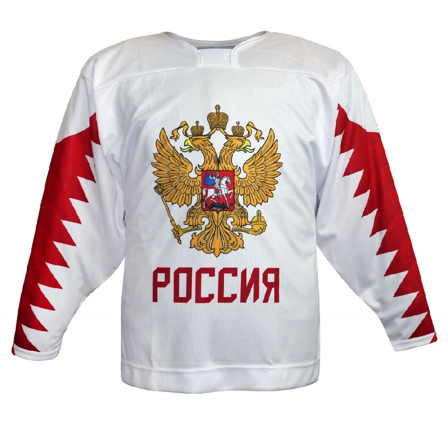 картинка Хоккейный свитер Сборной  России NEW белый реплика от магазина LutchShop.ru