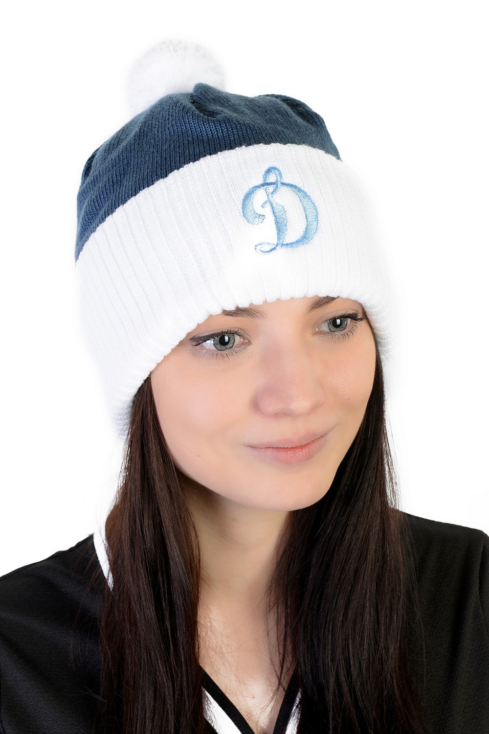 картинка Шапка Динамо с помпоном от магазина LutchShop.ru