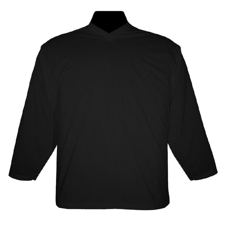 картинка Хоккейный свитер тренировочный взрослый вратарский (черный) сетка от магазина LutchShop.ru
