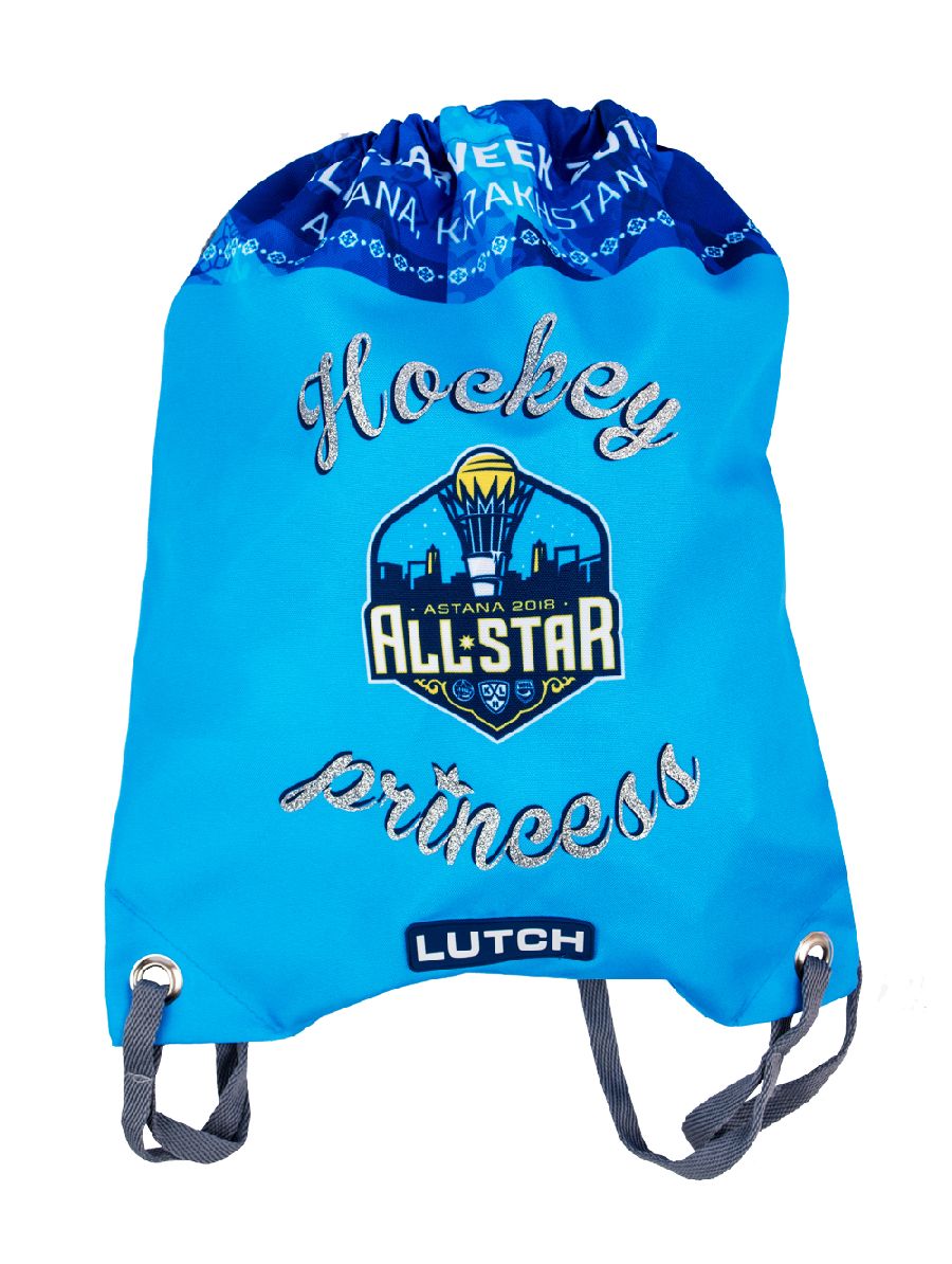 картинка Мешок для обуви Матч Всех Звезд 2018 Hockey princess (48х40см) синий от магазина LutchShop.ru