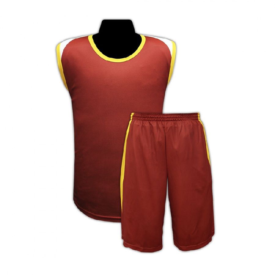картинка Комплект баскетбольный бордо мужской (футболка + шорты) от магазина LutchShop.ru