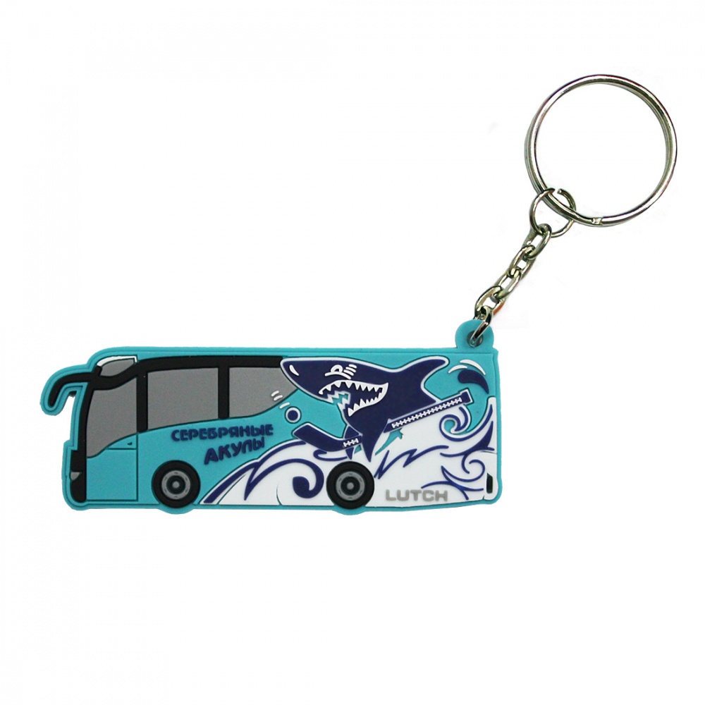 картинка Брелок автобус Серебряные акулы от магазина LutchShop.ru