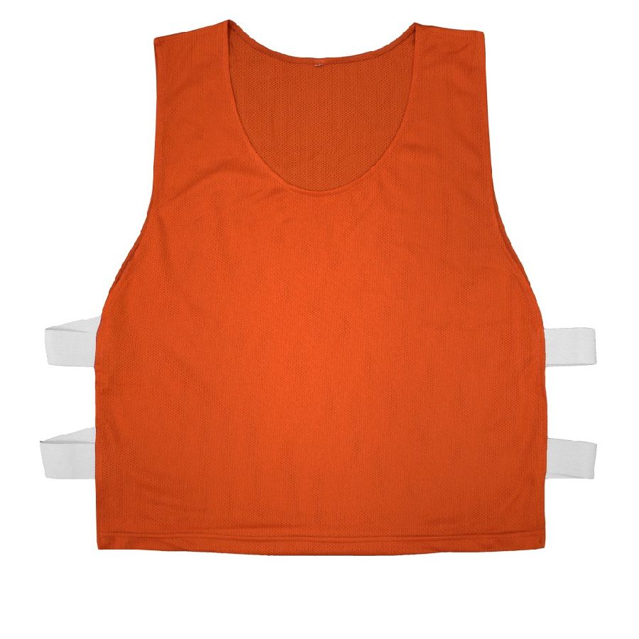 картинка Накидка / Манишка футбольная с резинками по бокам оранжевая от магазина LutchShop.ru