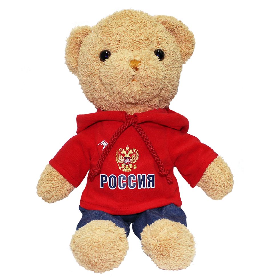 картинка Мягкая игрушка Мишка в красной толстовке от магазина LutchShop.ru