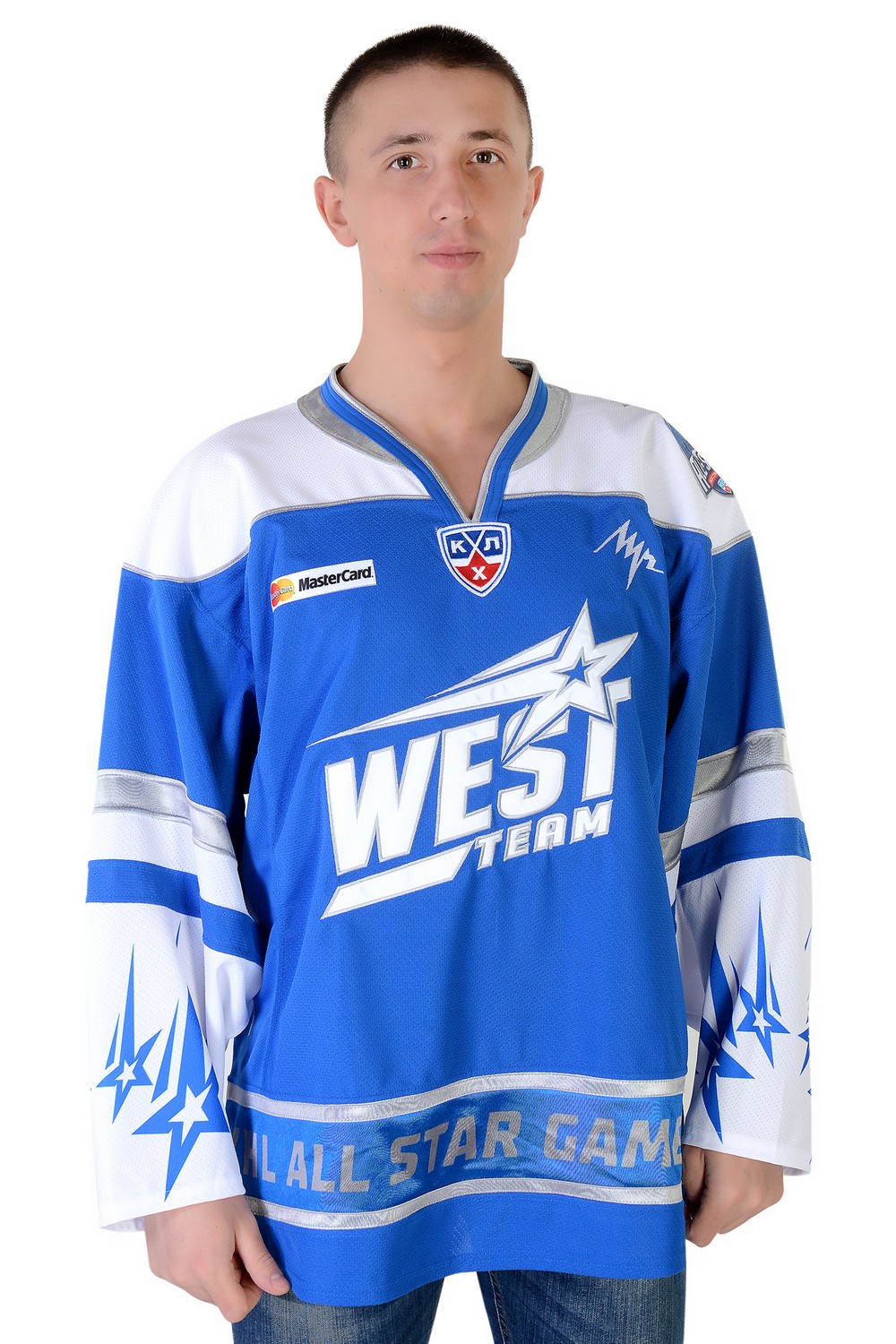 картинка Свитер хоккейный All Star голубой анатомический от магазина LutchShop.ru