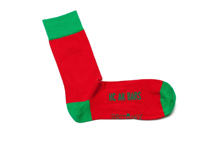 картинка Носки спортивные Ак Барс (зелено-красный) от магазина LutchShop.ru