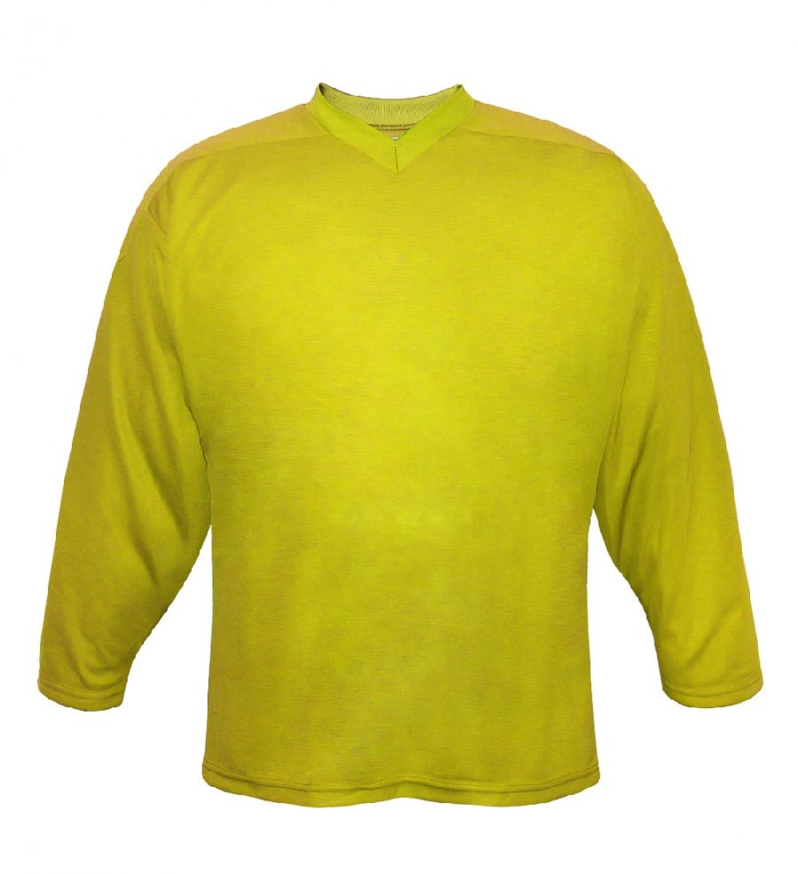 картинка Хоккейный свитер тренировочный взрослый вратарский (желтый) капа от магазина LutchShop.ru