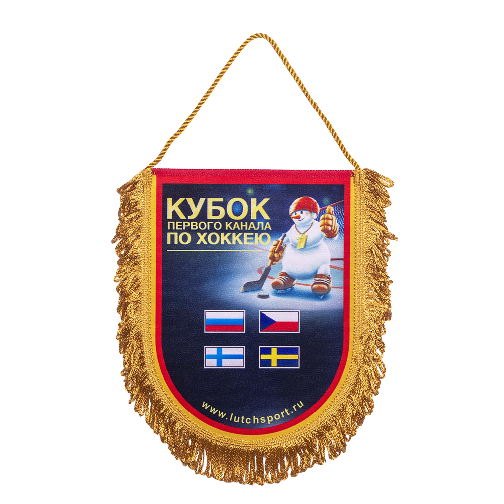 картинка Вымпел Кубок 1 канала по хоккею средний от магазина LutchShop.ru