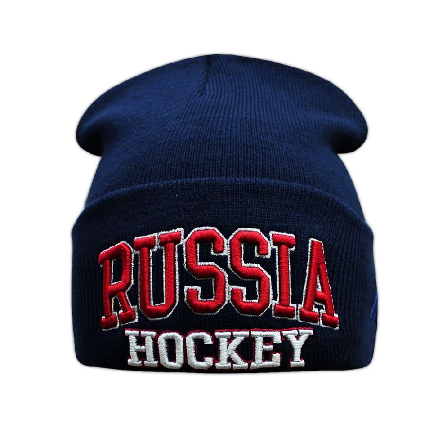 картинка Шапка Russia Hockey темная от магазина LutchShop.ru