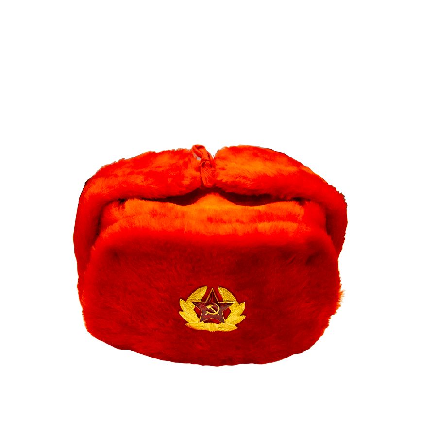картинка Шапка ушанка красная со звездой  от магазина LutchShop.ru