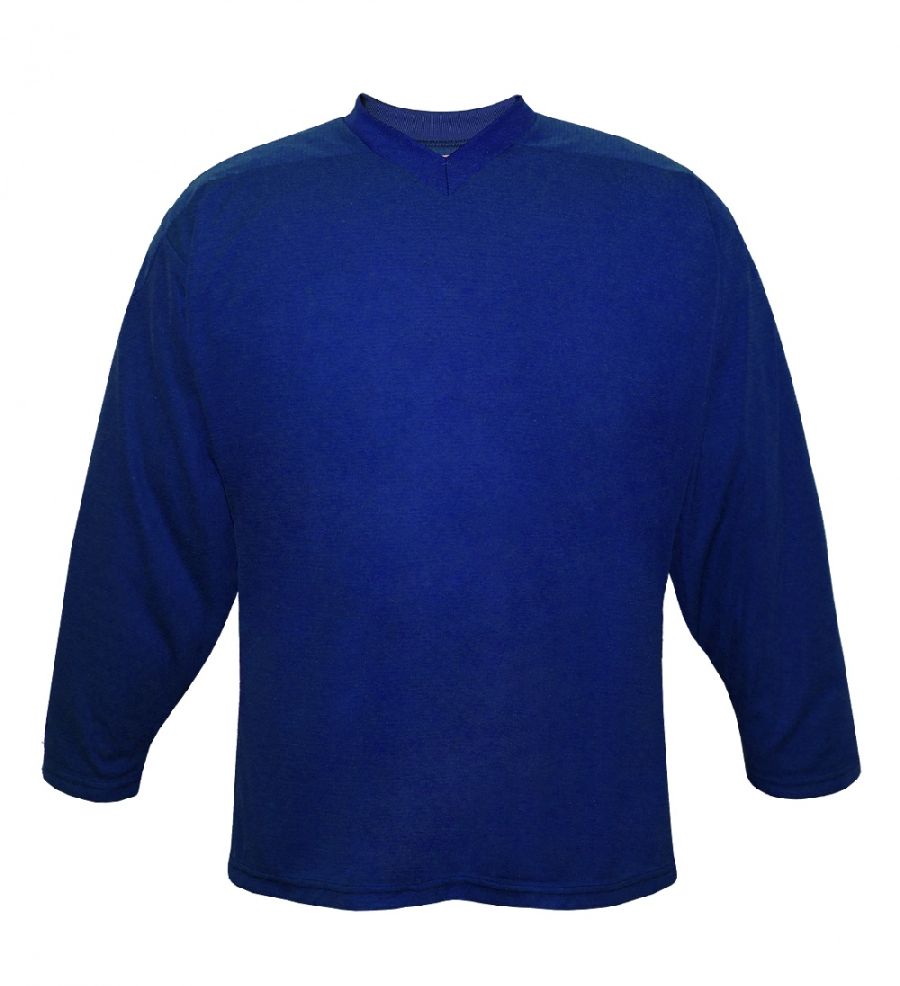 картинка Хоккейный свитер тренировочный взрослый вратарский (синий) капа от магазина LutchShop.ru