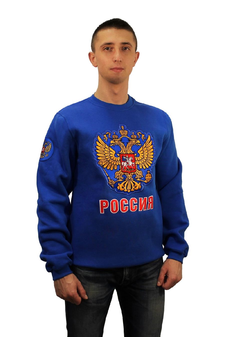 картинка Толстовка Россия с гербом (синий) от магазина LutchShop.ru