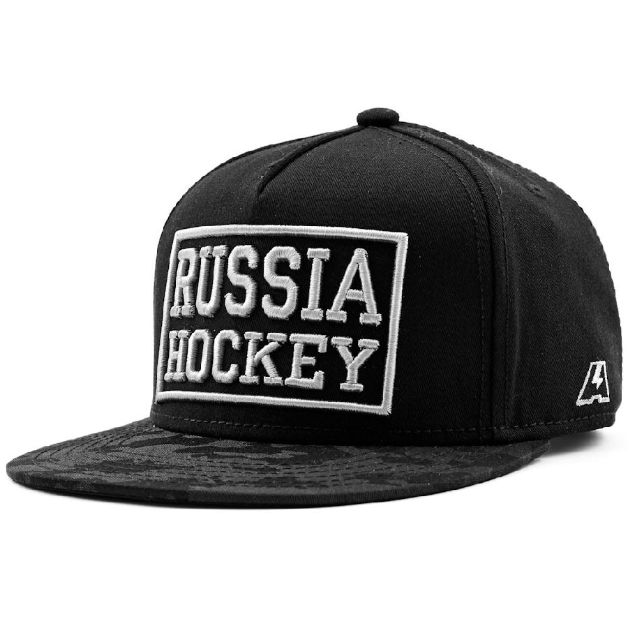 картинка Бейсболка / Кепка Russia Hockey (Черная) от магазина LutchShop.ru