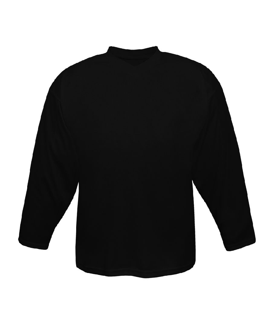 картинка Хоккейный свитер тренировочный взрослый (черный) ГС от магазина LutchShop.ru