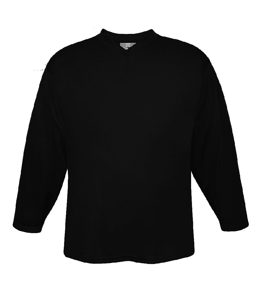 картинка Хоккейный свитер тренировочный взрослый (черный) интерлок от магазина LutchShop.ru