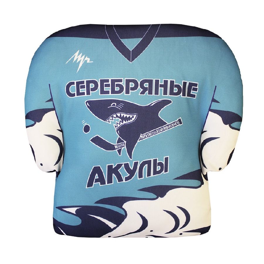 картинка Подушка Себебряные Акулы от магазина LutchShop.ru
