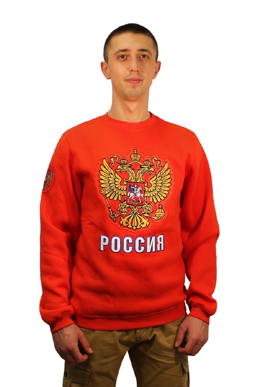 картинка Толстовка Россия с гербом (красная) от магазина LutchShop.ru