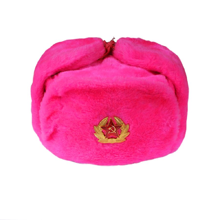 картинка Шапка ушанка ярко-розовая от магазина LutchShop.ru
