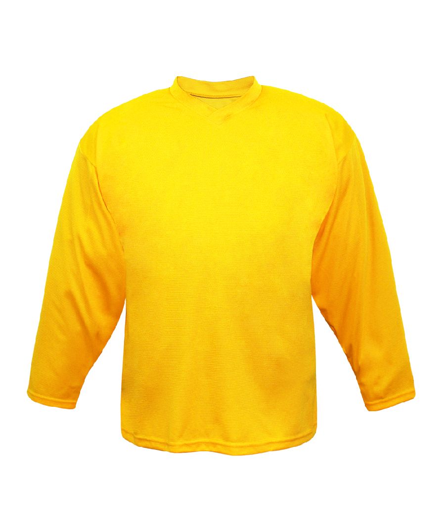 картинка Хоккейный свитер тренировочный взрослый (желтый) ГС от магазина LutchShop.ru