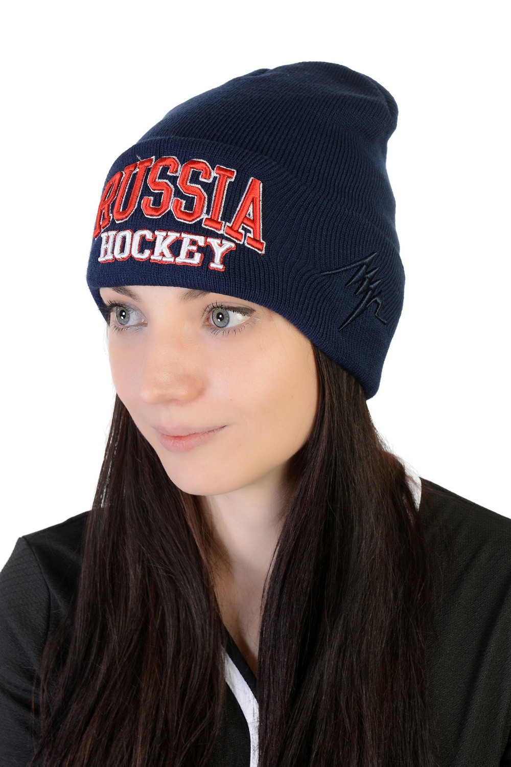 картинка Шапка Russia Hockey темная от магазина LutchShop.ru