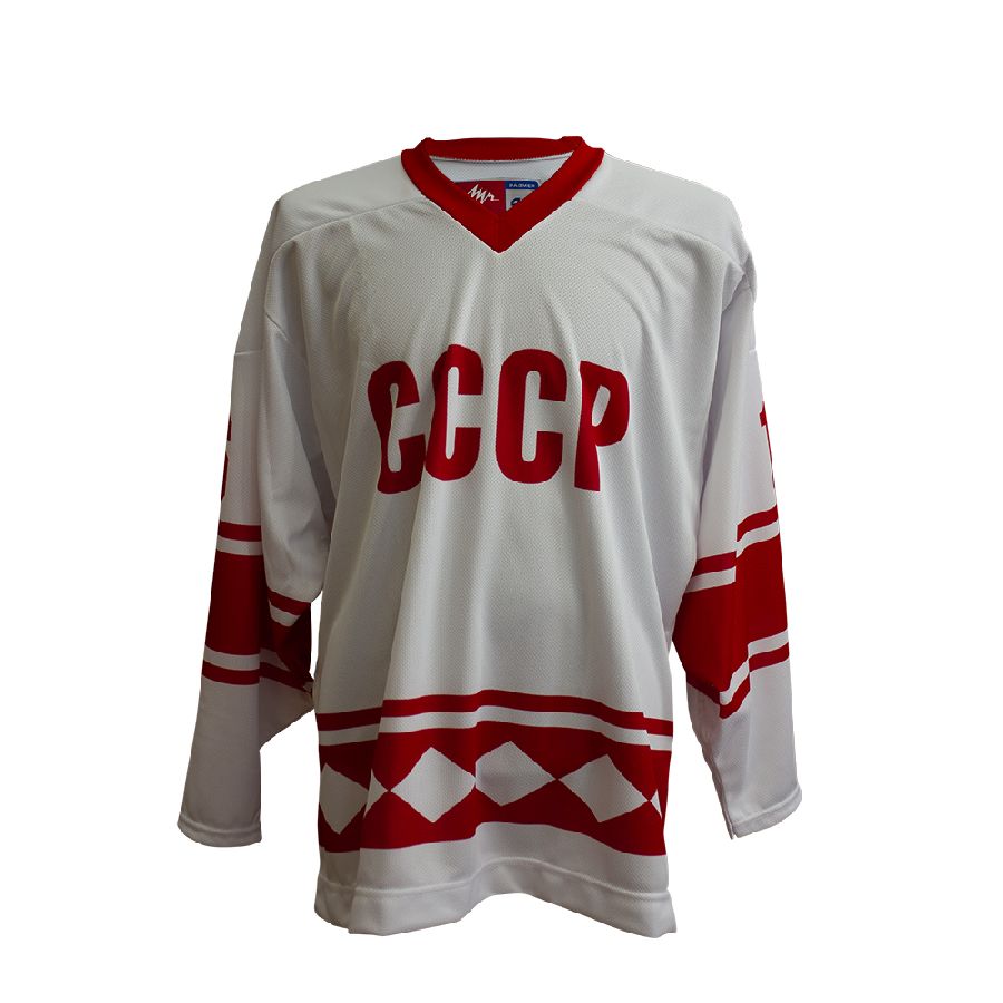 картинка Свитер хоккейный классический СССР Крикунов (белый) от магазина LutchShop.ru