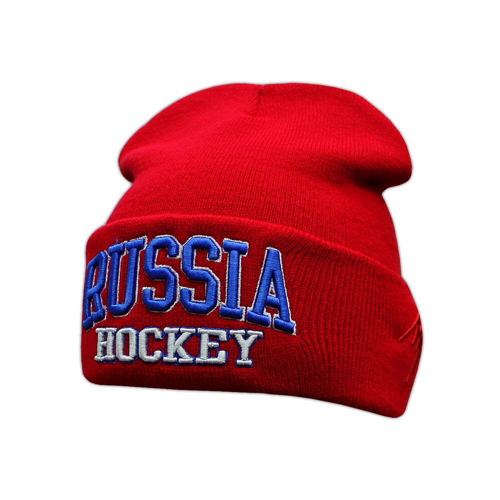 картинка Шапка Russia Hockey красная от магазина LutchShop.ru