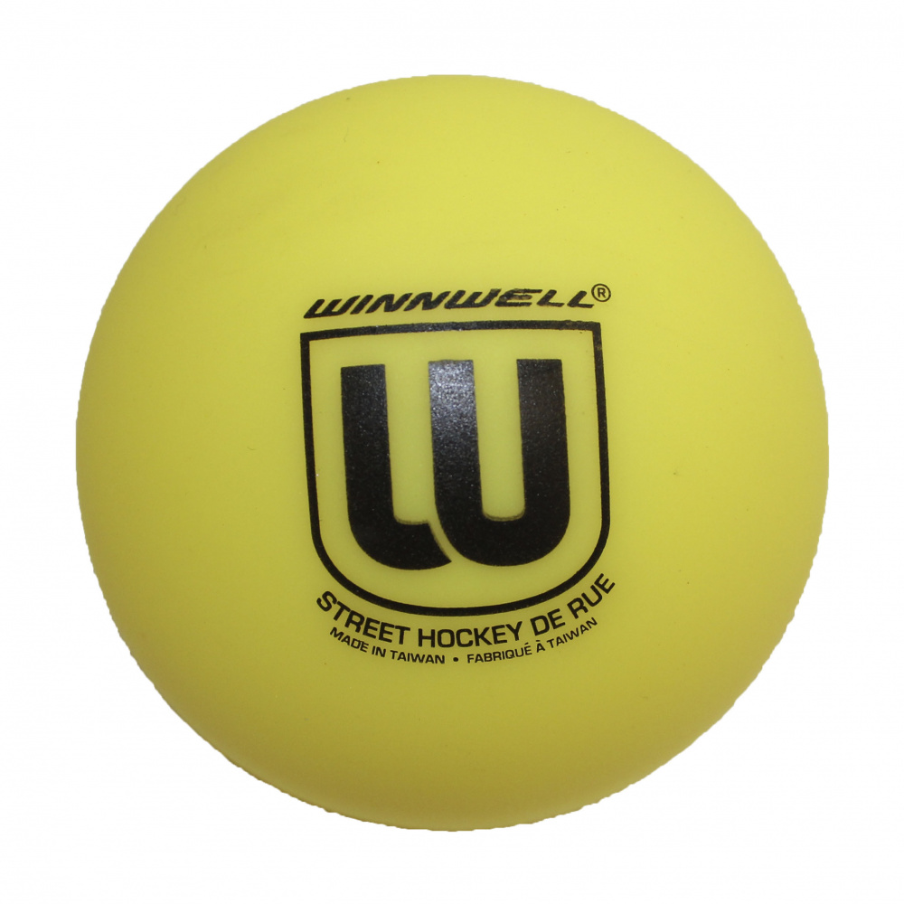 картинка Мяч для стрит-хоккея Winnwell soft yellow от магазина LutchShop.ru