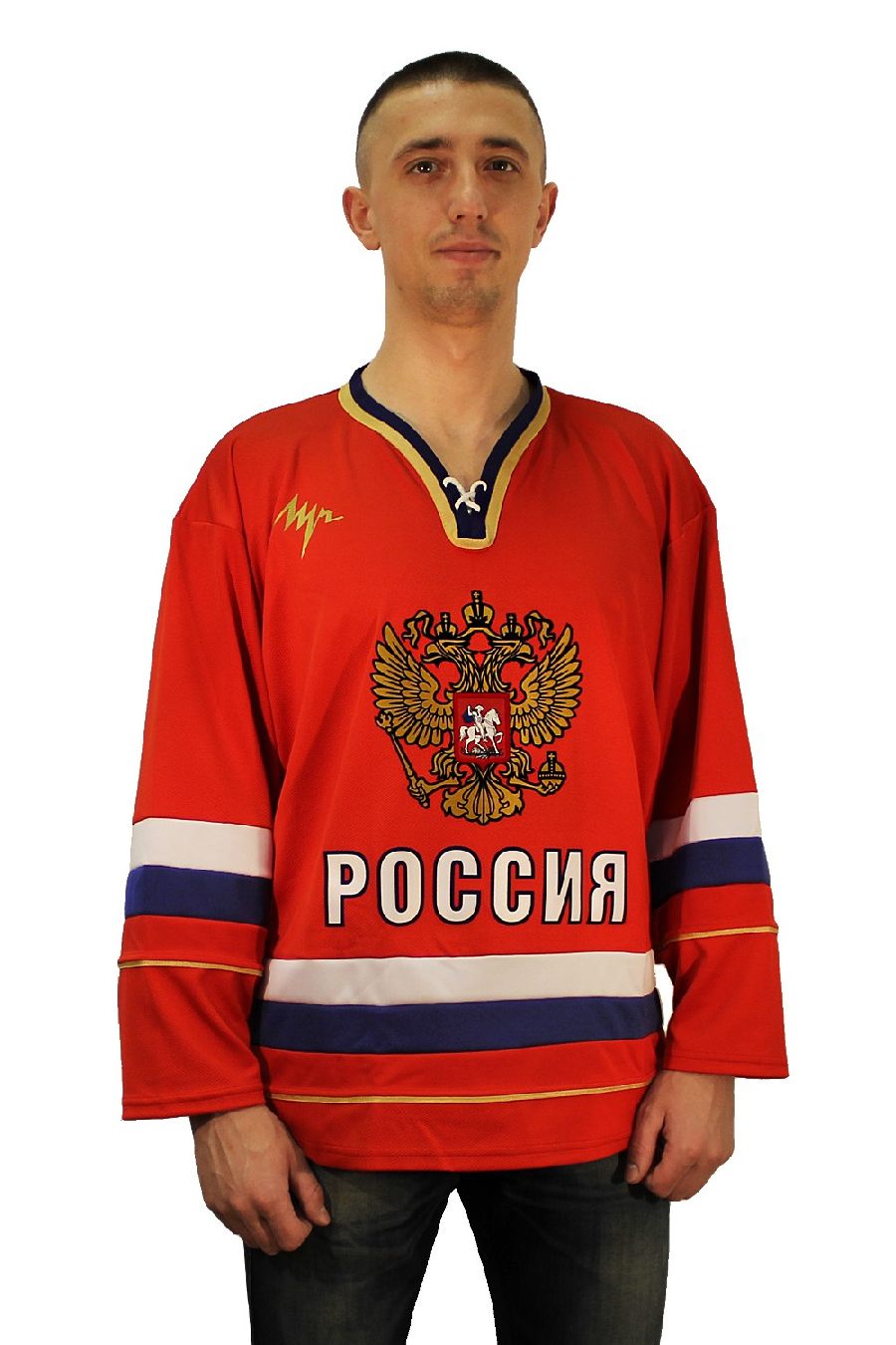 картинка Хоккейный свитер Сборная России красный детский от магазина LutchShop.ru
