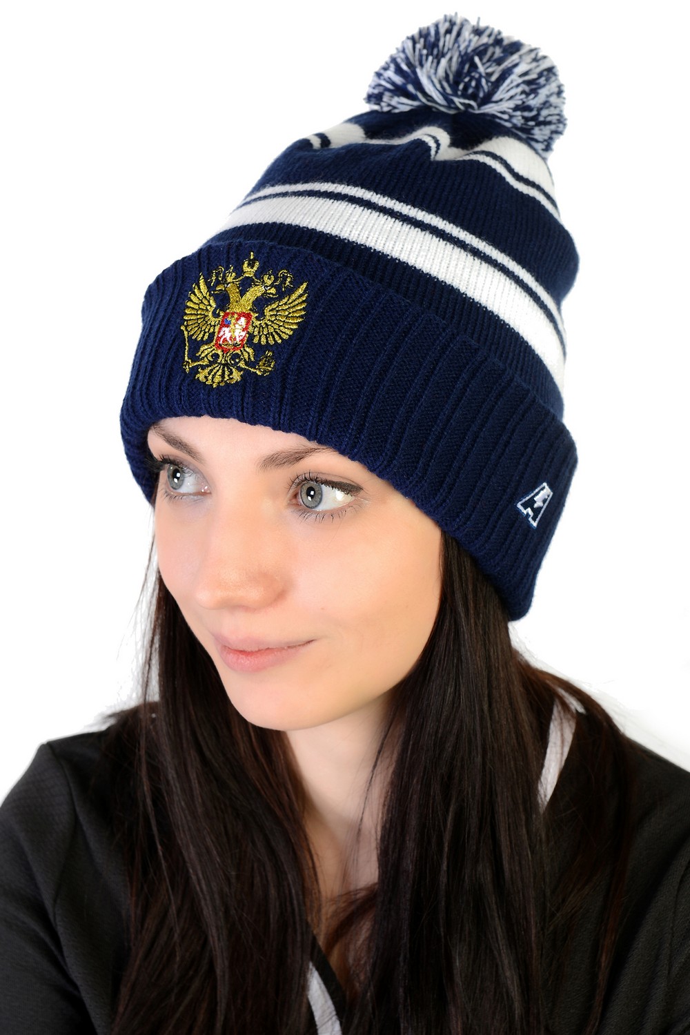 картинка Шапка Россия (с помпоном) от магазина LutchShop.ru